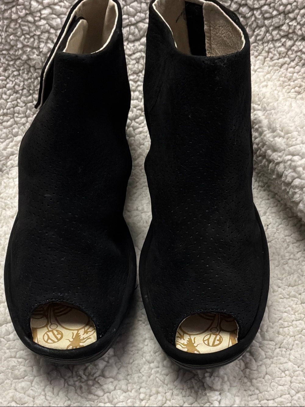 Fly London YONE642FLY peep toe ankle boots 8 (38)